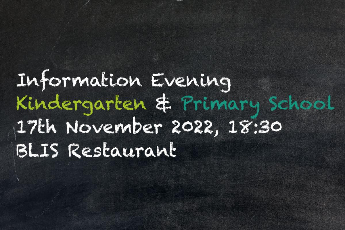 Information Evening Kindergarten and Primary (public)