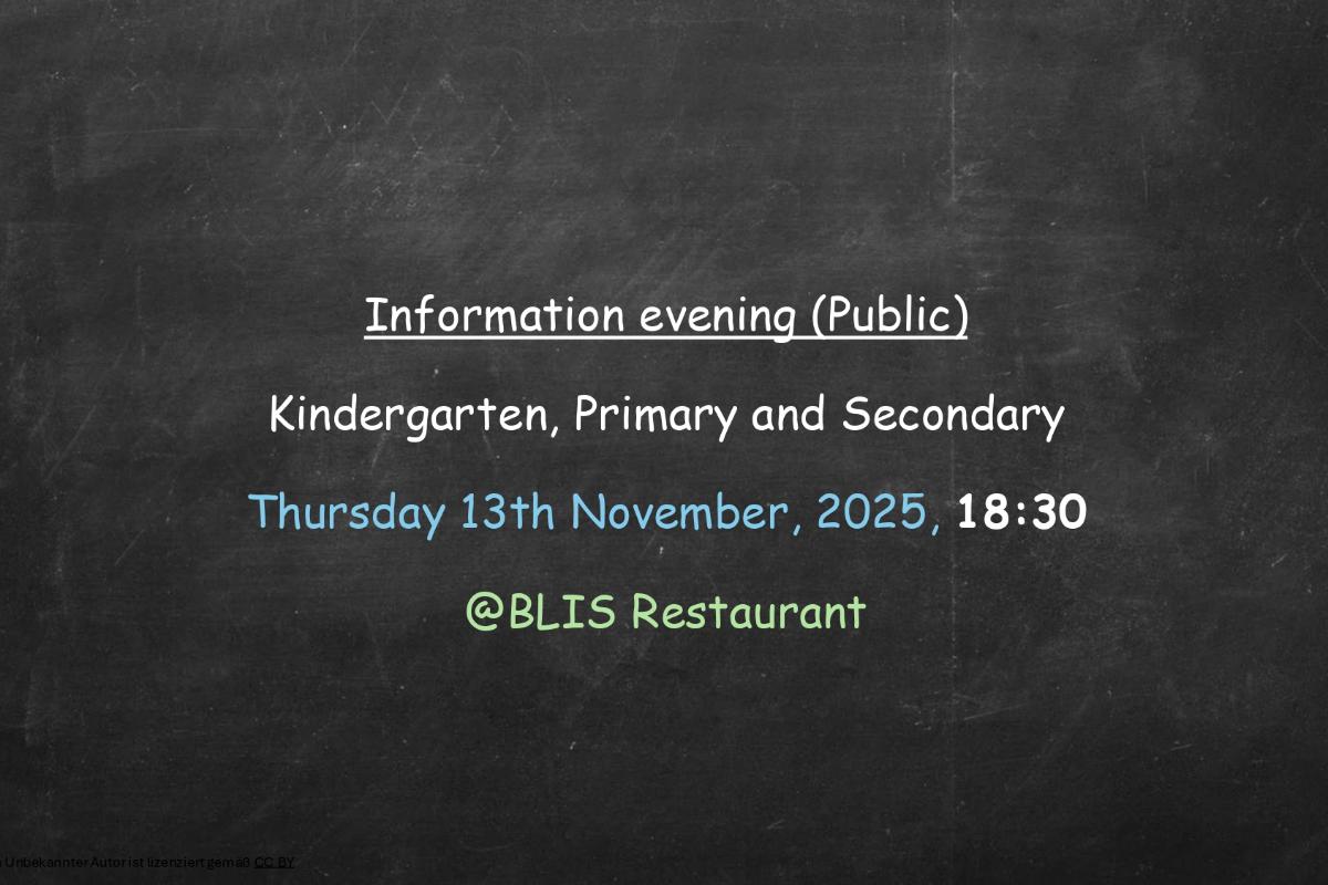 Information Evening Kindergarten, Primary and Secondary (Public)