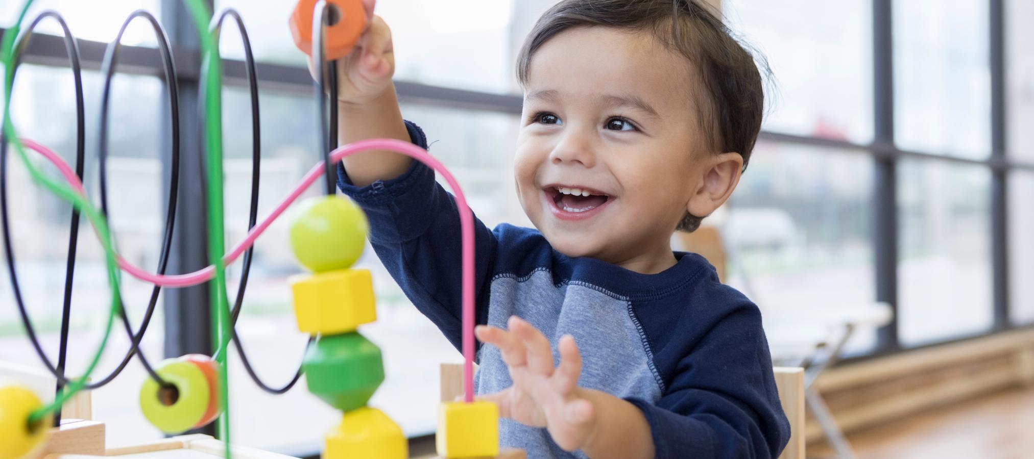 Pre-School Boy playing