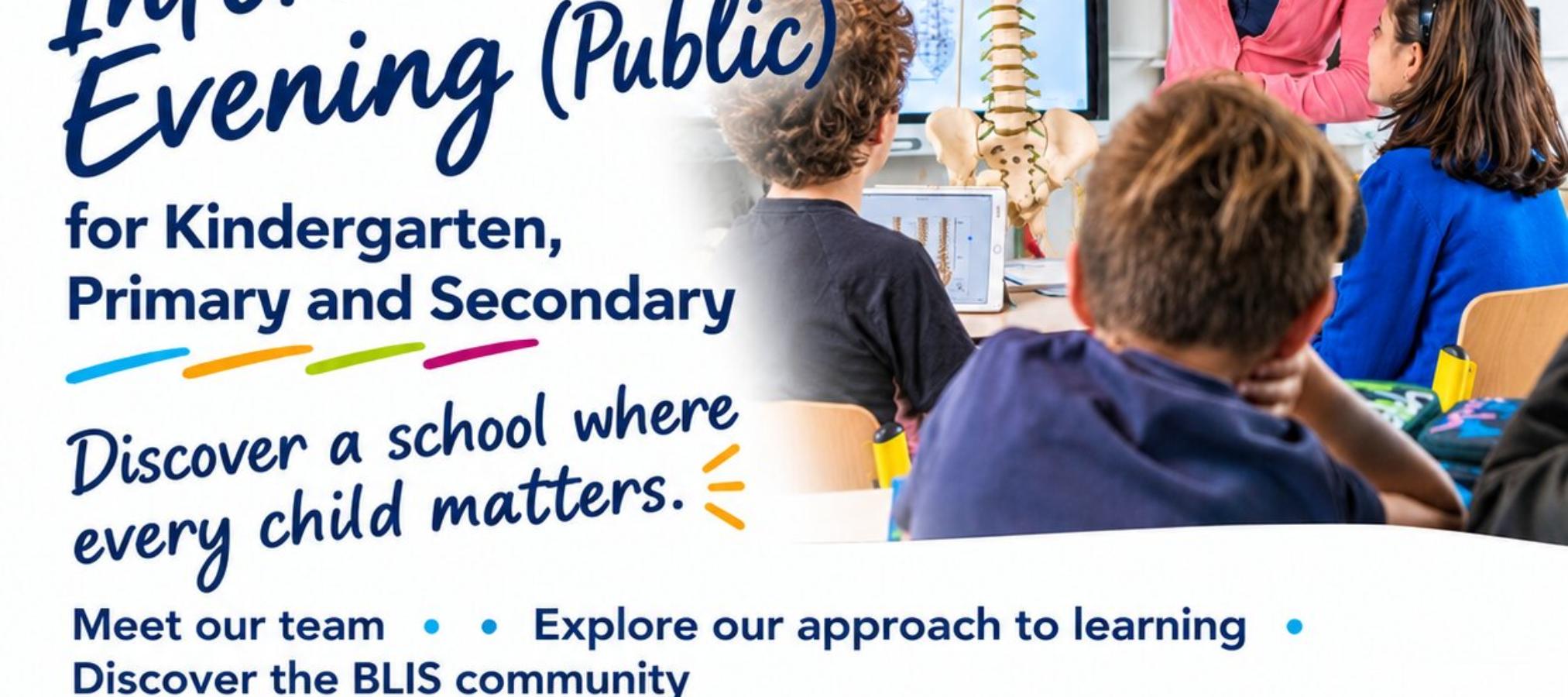 Information Evening Kindergarten Primary and Secondary